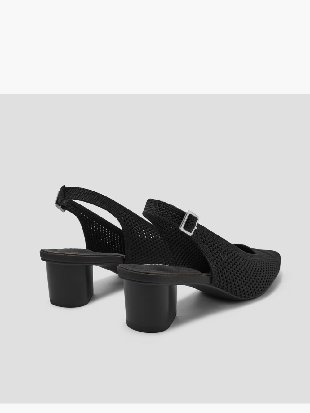 Vivaia Black Slingback Knit Pointed-Toe (Leah Pro) - Picture 3 of 9
